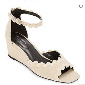 Liz Claiborne Womens Babbler Wedge Sandals
